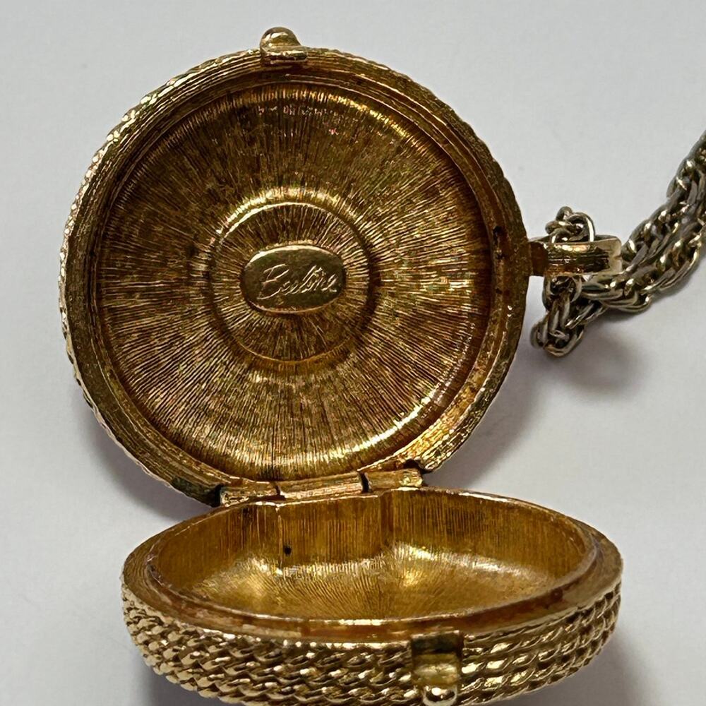 Beeline Vintage Solid Perfume Locket Pendant Necklace - Picture 11 of 12